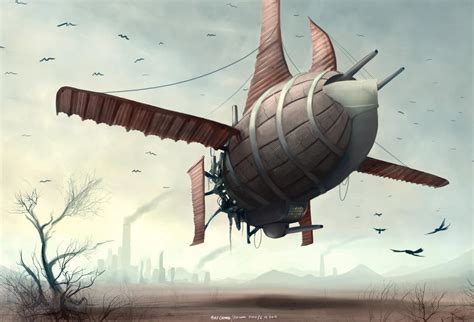 Airship By Mikecoombsart On Deviantart
