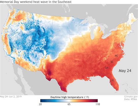 Heat Wave Broils The Southeastern Us Over Memorial Day Weekend 2019