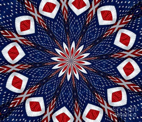 American Flag Kaleidoscope Abstract 2 Photograph By Rose Santuci