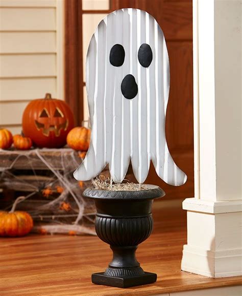 Boo Marquee Or Ghost Stakes Halloween Land Corrugated Metal Marquee