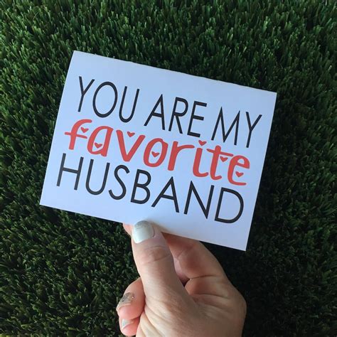 you are my favorite husband funny valentine card funny etsy