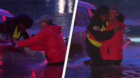 us news dallas tv weather crew rescues woman from drowning as they re doing report