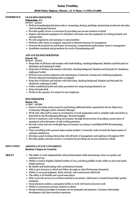 The best resume sample for your job application. 12 housekeeping resumes samples - radaircars.com