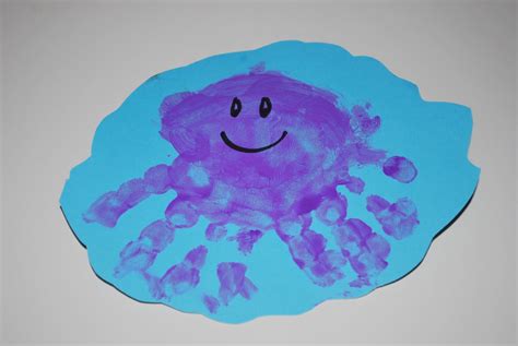 Hand Print Art Octopus