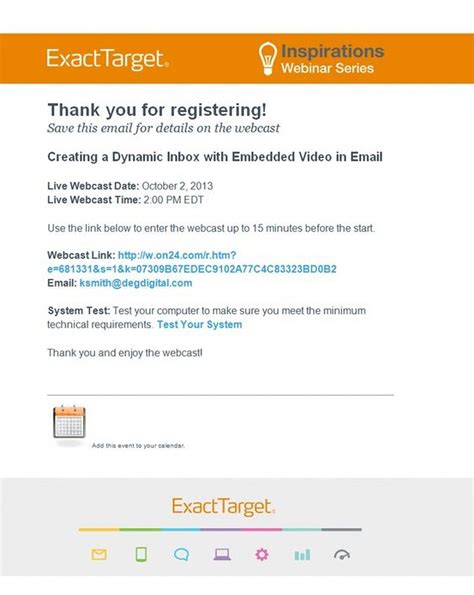 Thank You For Registering Email Template Pdf Email Templates