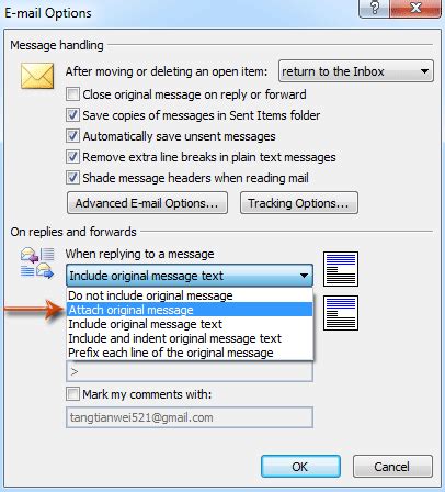 How To Attach Original Message When Replying In Outlook