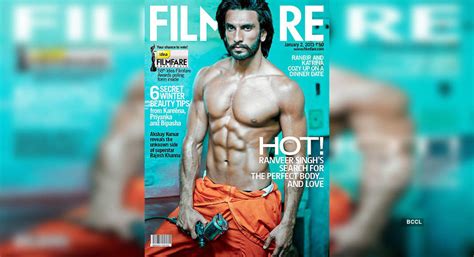 Ranveer Singh Flaunts Toned Body And His Six Pack Abs In The Latest Issue Of A Filmfare Magazine