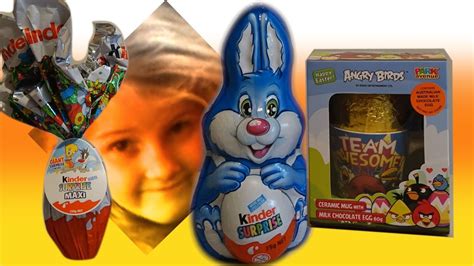 Giant Maxi Kinder Surprise Easter Egg Looney Tunes Angry Birds Easter