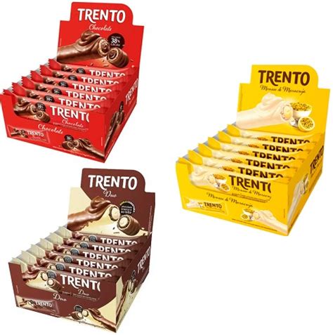 CHOCOLATE WAFER TRENTO C 16 32G SABORES PECCIN