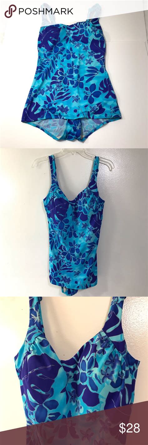 ⬇️ Blue Floral Swimsuit Flattering Fashion Floral Swimsuit Fashion