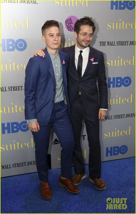 Andrew Rannells Boyfriend Mike Doyle Celebrate Hbo S Suited Premiere Photo