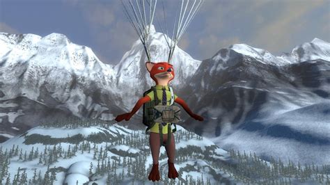 Nick Wilde Goes Skydiving In The Snow Mountain 8 By Skydiverfan1999