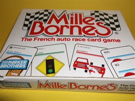 Vtg Mille Bornes The French Auto Race Card Game 1988 Parker Brothers No