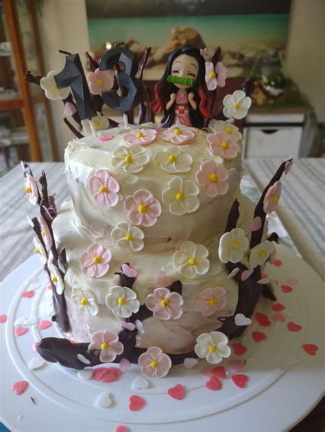 Nezuko Birthday Cake In 2022 Cake Desserts Bakery