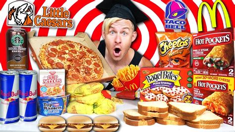 The Ultimate College Student Diet Challenge 12000 Calories Youtube