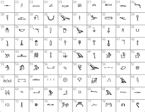 Download Free Hieroglyphics Normal Font