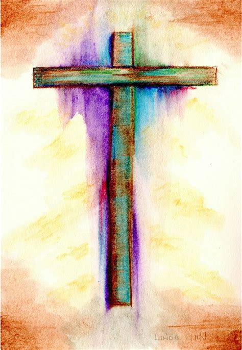 Abstract Art Crosses Abstract Cross 3 Painting By Linda Ginn