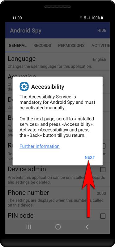 Enable Accessibility Service