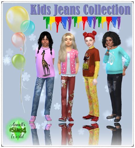 Kids Jeans Collection The Sims 4 Catalog