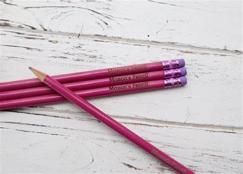 Personalized Pencils Set Of 4 2712 Designs