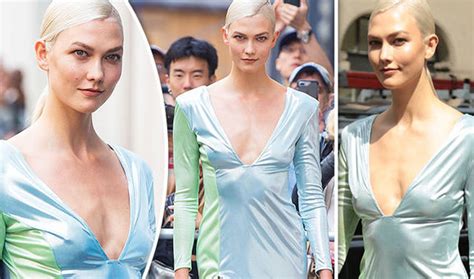 Karlie Kloss Teases Niples As She Goes Braless In Daring Clingy Dress Amalito