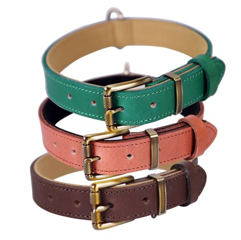 How To Measure Leather Dog Collar Double Trouble Wide Leather Dog