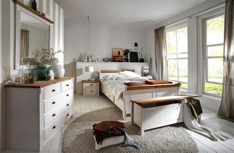 massivholz schlafzimmer komplett set weiss gelaugt landhausstil