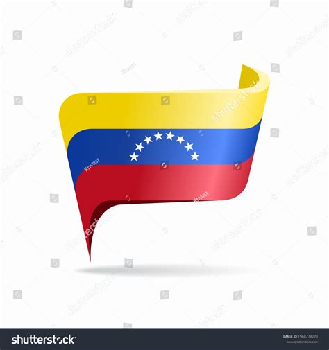 Venezuelan Flag Map Pointer Layout Vector Stock Vector Royalty Free