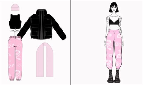 Diseño De Moda Estilo Streetwear Creado Por Dinara Baitikova Con El Software De Diseño Vectorial