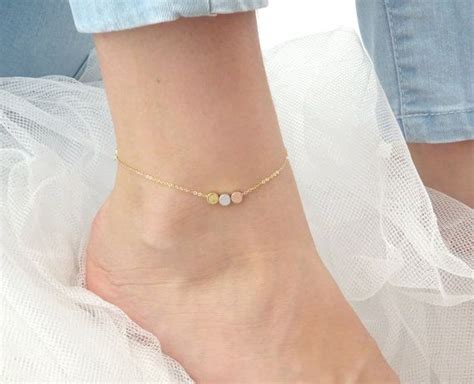 Custom Initial Ankle Bracelet Rea Feldman