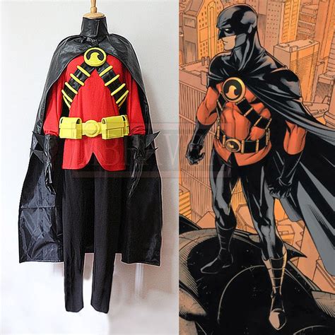 Batman Cosplay Red Robin Tim Drake Damian Costume New Cool Cape Outfits