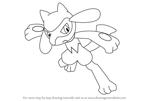 How To Draw Riolu Step By Step At Drawing Tutorials