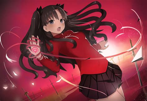 Download 1920x1080 Rin Tohsaka Fate Stay Night Unlimited Blade Works