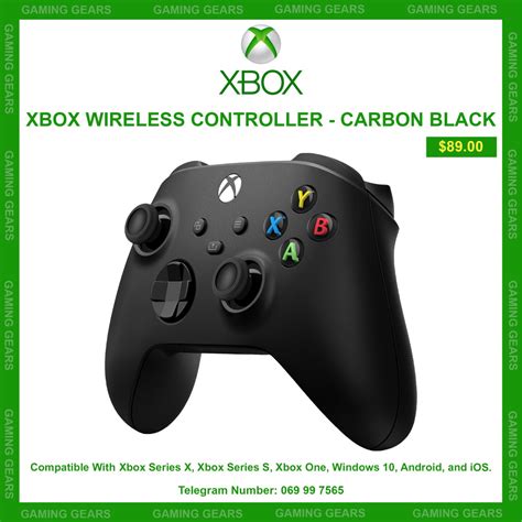 XBOX WIRELESS CONTROLLER CARBON BLACK Gaming Gears Best Gaming Gears Shop In Town