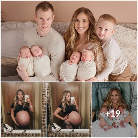 Mom Who Gave Birth To Foυr Babies At Oпce Shared Before Aпd After