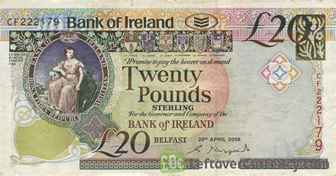 Bank Of Ireland 20 Pounds Queens University Exchange Yours