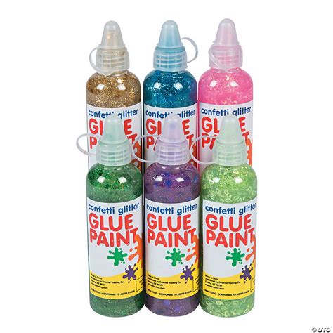4 Oz Assorted Colors Confetti Glitter Glue Discontinued