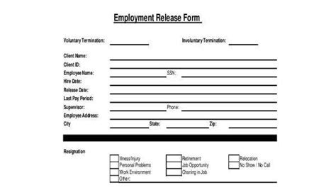 The most secure digital platform to get legally binding, electronically signed documents in just a few seconds. Sample Employment Release Forms - 9+ Free Documents in PDF