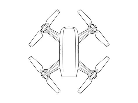 Dji Drone Line Art By Simply Lines On Dribbble