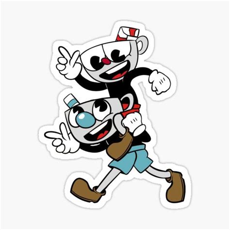 Cuphead Stickers In 2020 1930s Cartoons Old School Cartoons Cartoon Cat