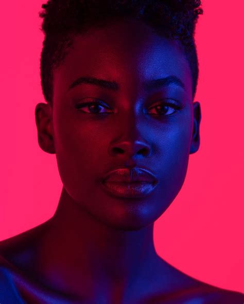 Portraits In Color On Behance Colorful Portrait Photography Neon Photography Colorful Portrait