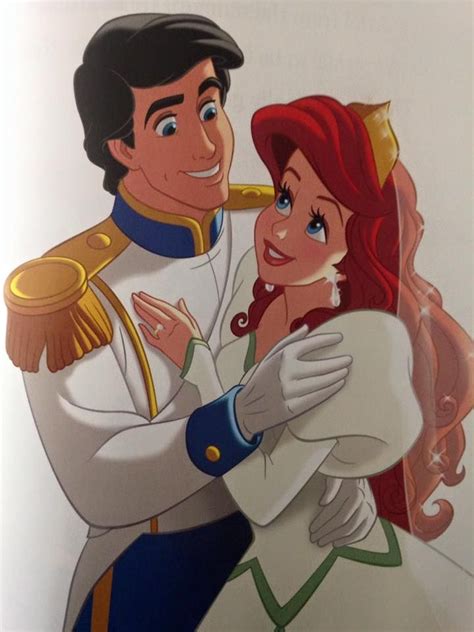 Ariel And Prince Erics Wedding Day Disney Princess Drawings Disney