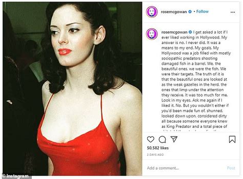 Rose Mcgowan Says She Never Liked Working In Hollywood Daily Mail Online
