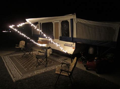 Simple Cheap Awning Mod Camper Lights Popup Camper Camper Awning