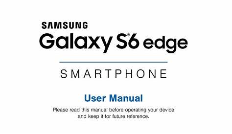 samsung s6 edge user manual