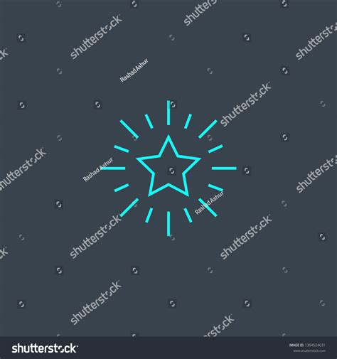 Excellence Concept Blue Line Icon Simple Thin Royalty Free Stock
