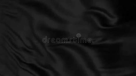 Soft Rippled Black Fabric Textile Materialseamless Looping Stock Video