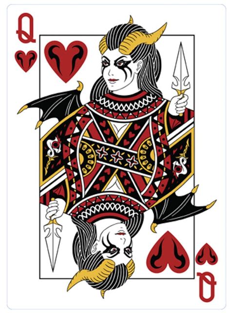Playingcardstop1000 Dota 2 Queen Of Hearts Playing Cards Design