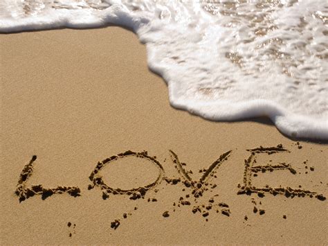 Love On Sand Wallpapers And Images Wallpapers Pictures Photos