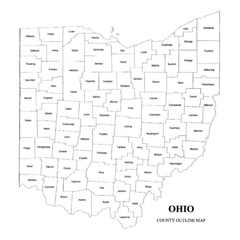 Ohio County Map Jigsaw Genealogy